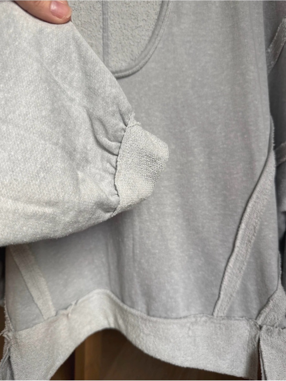 Zenana Raw Hem hoodie - Picture 4 of 5